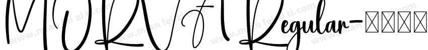 MORVA Regular字体转换